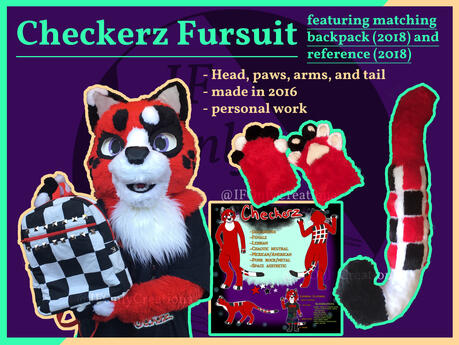 Checkerz fursuit